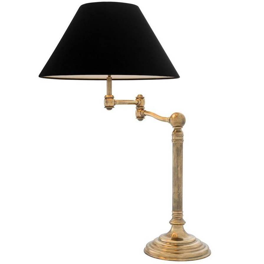 Magic Arm Table Lamp in Antique Brass Finish or Nickel Finish