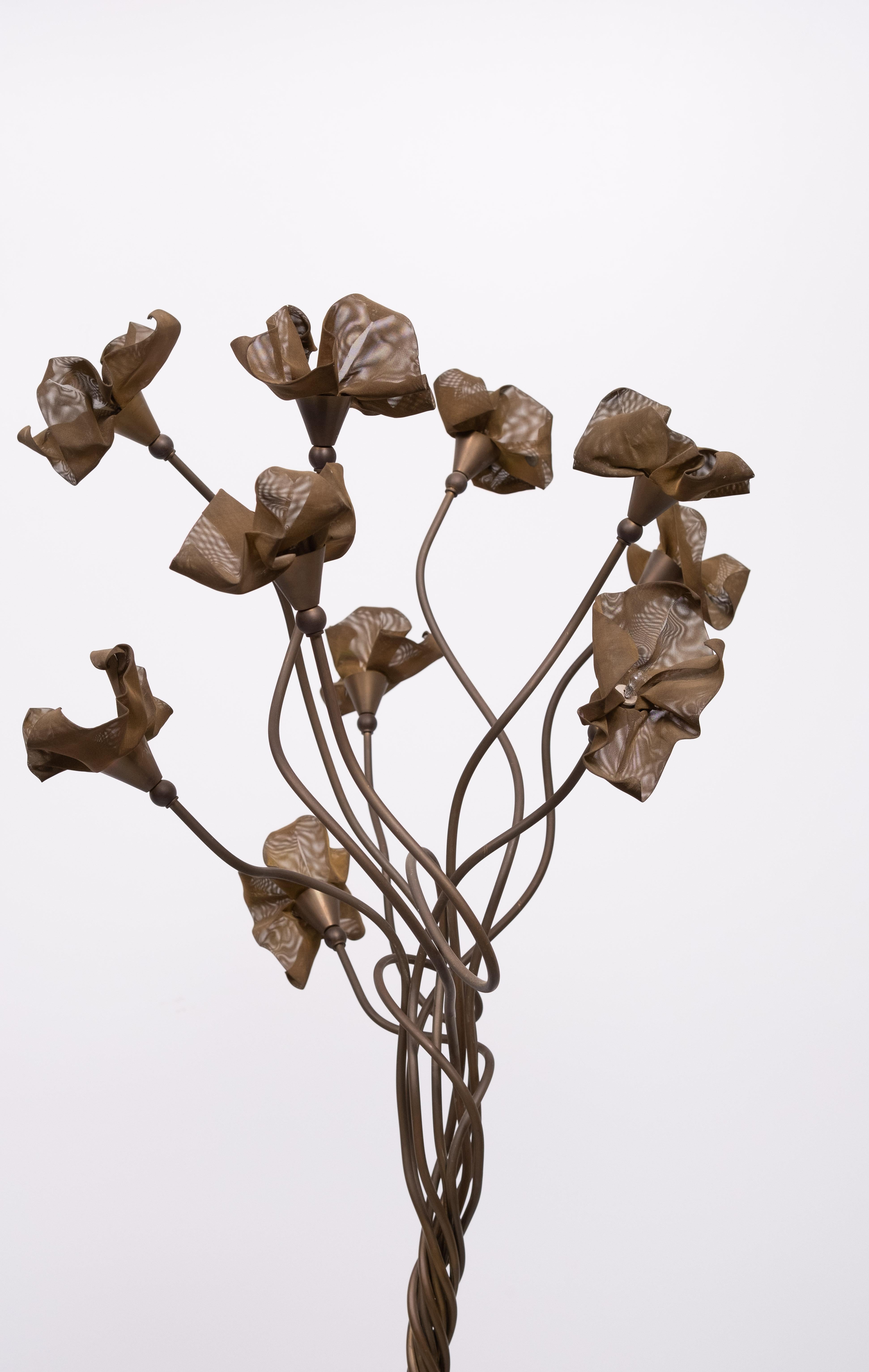 Lámpara de pie Árbol mágico de bronce  Italia Años 70 en venta 3