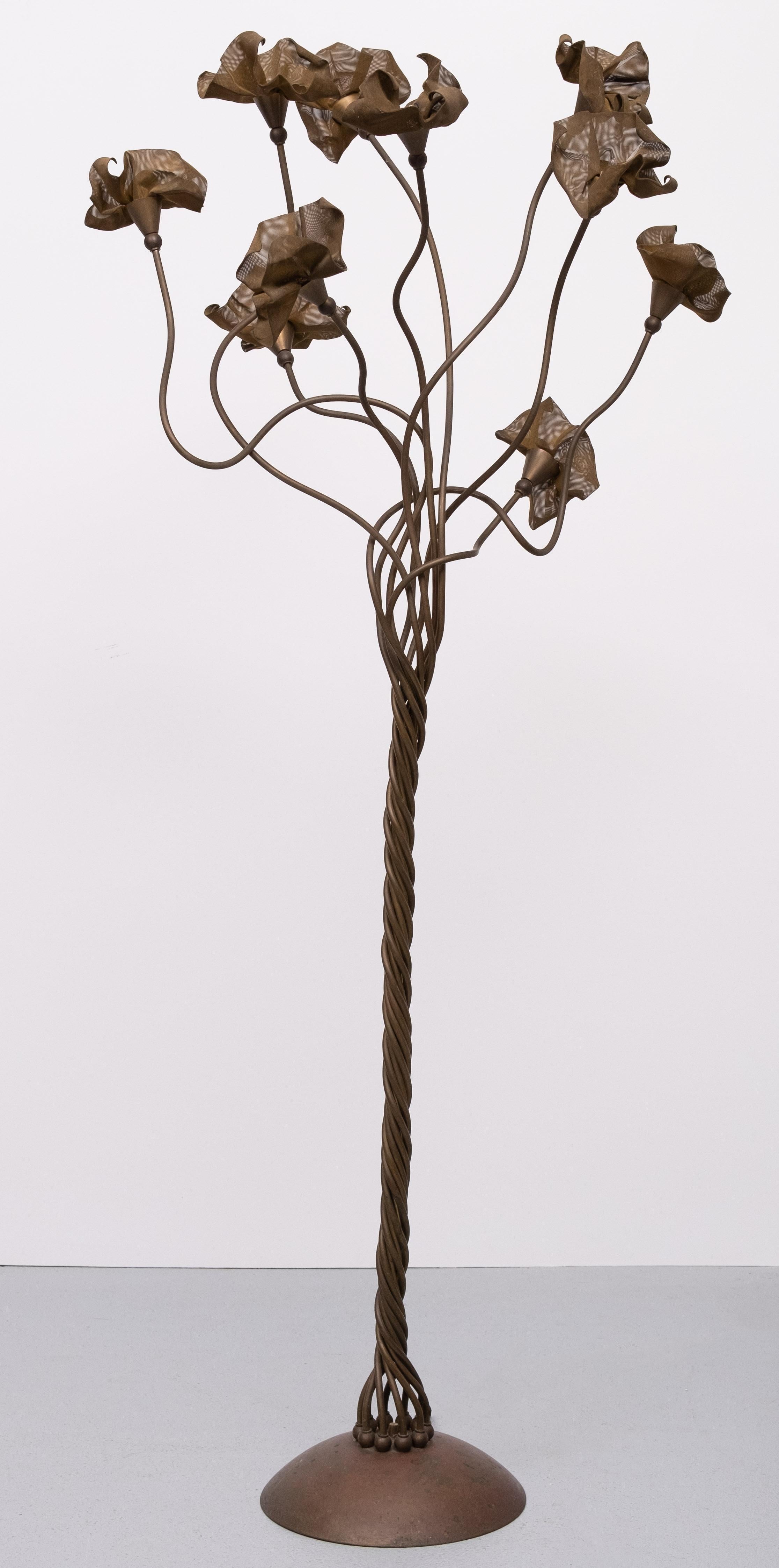 Lámpara de pie Árbol mágico de bronce  Italia Años 70 en venta 4