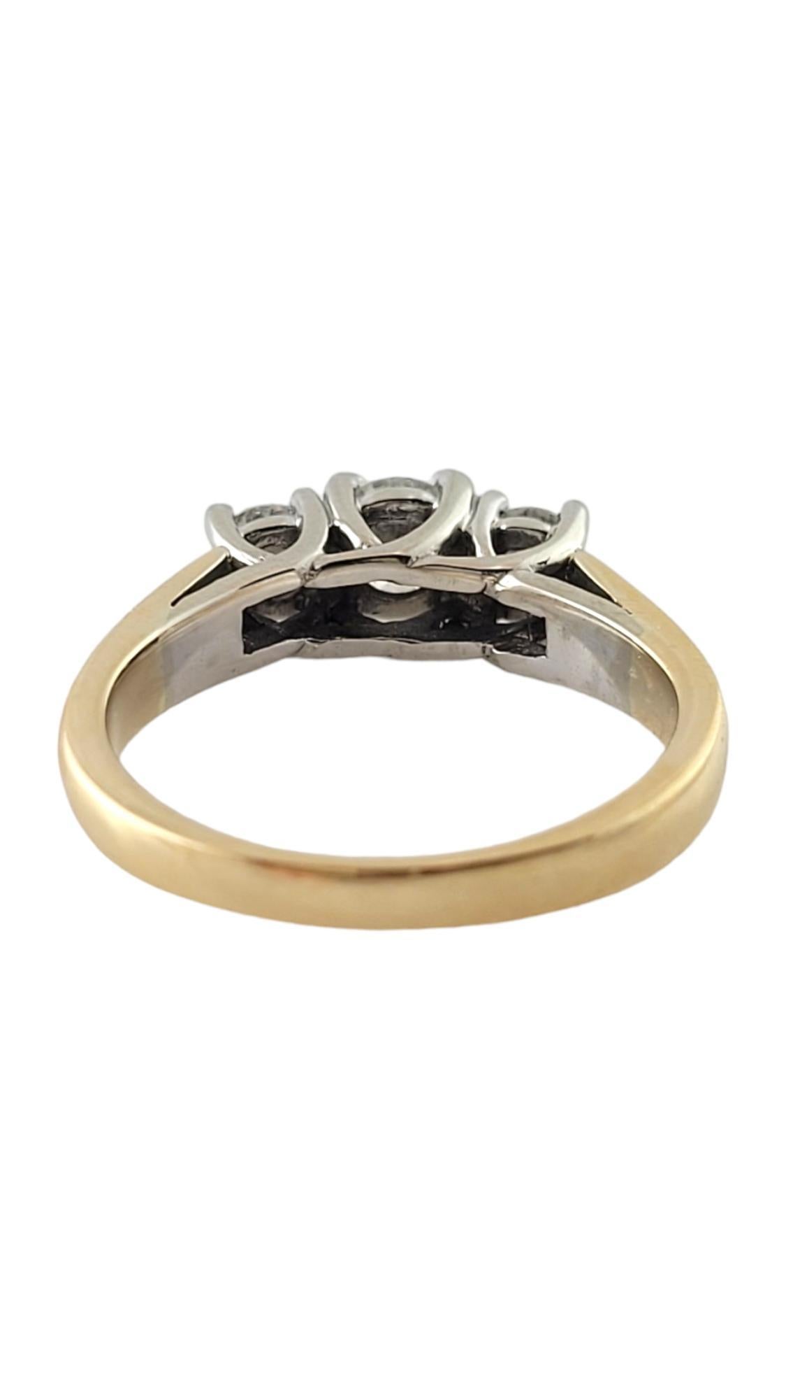 Bague Magic Glo en or blanc et jaune 14 carats taille 7 n°17711 Bon état - En vente à Washington Depot, CT