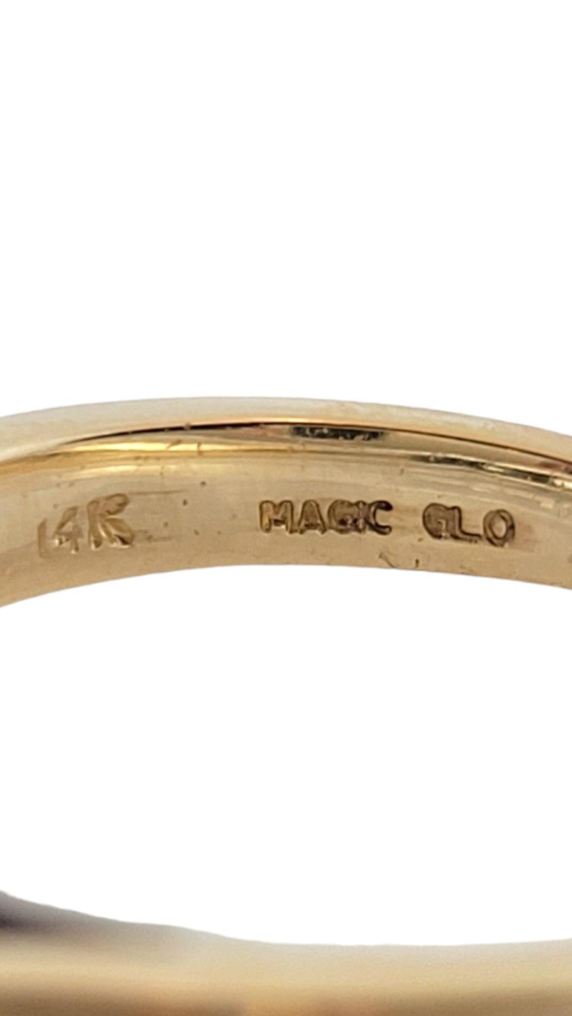 Bague Magic Glo en or blanc et jaune 14 carats taille 7 n°17711 Pour femmes en vente