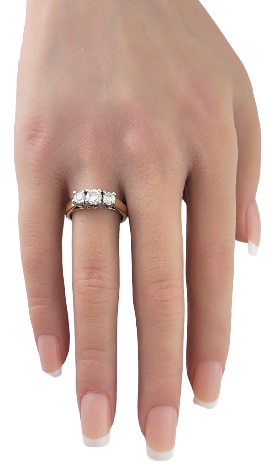 Bague Magic Glo en or blanc et jaune 14 carats taille 7 n°17711 en vente 1