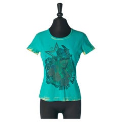 "Magic John" printed and painted tee-shirt GALLIANO
