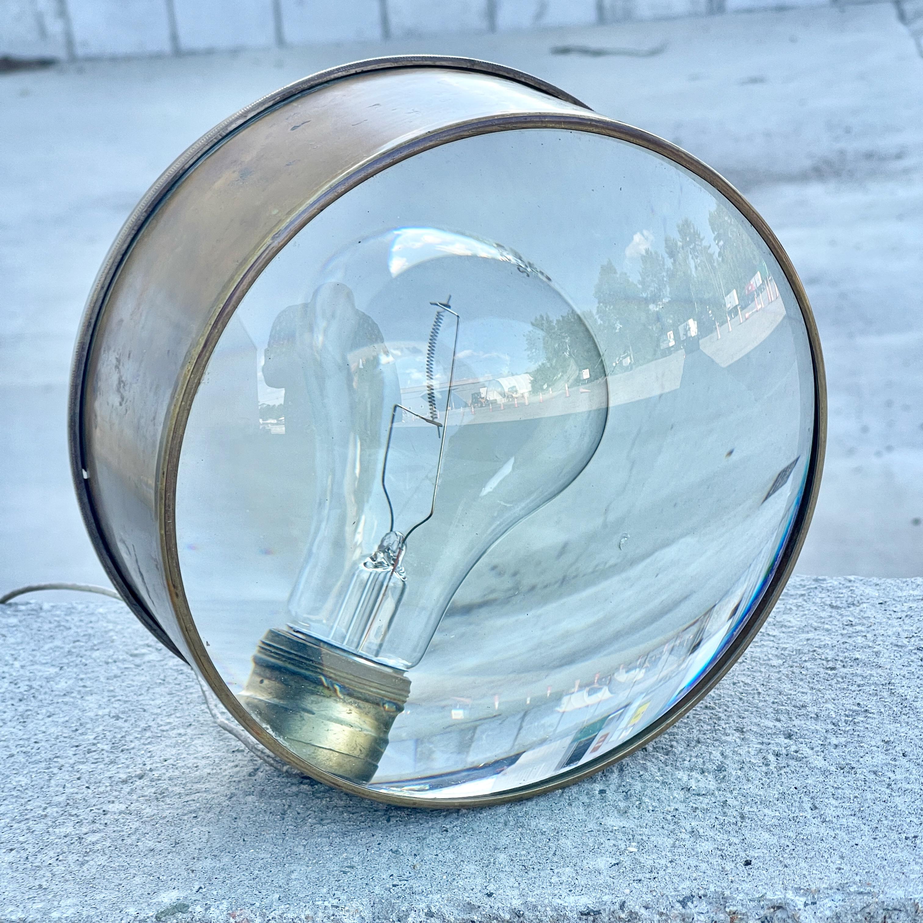 Magic Lantern Projector Lens Magnifying Glass in Brass 3