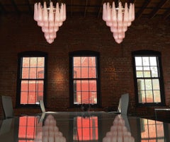 Magic Murano Pink Drops Chandelier
