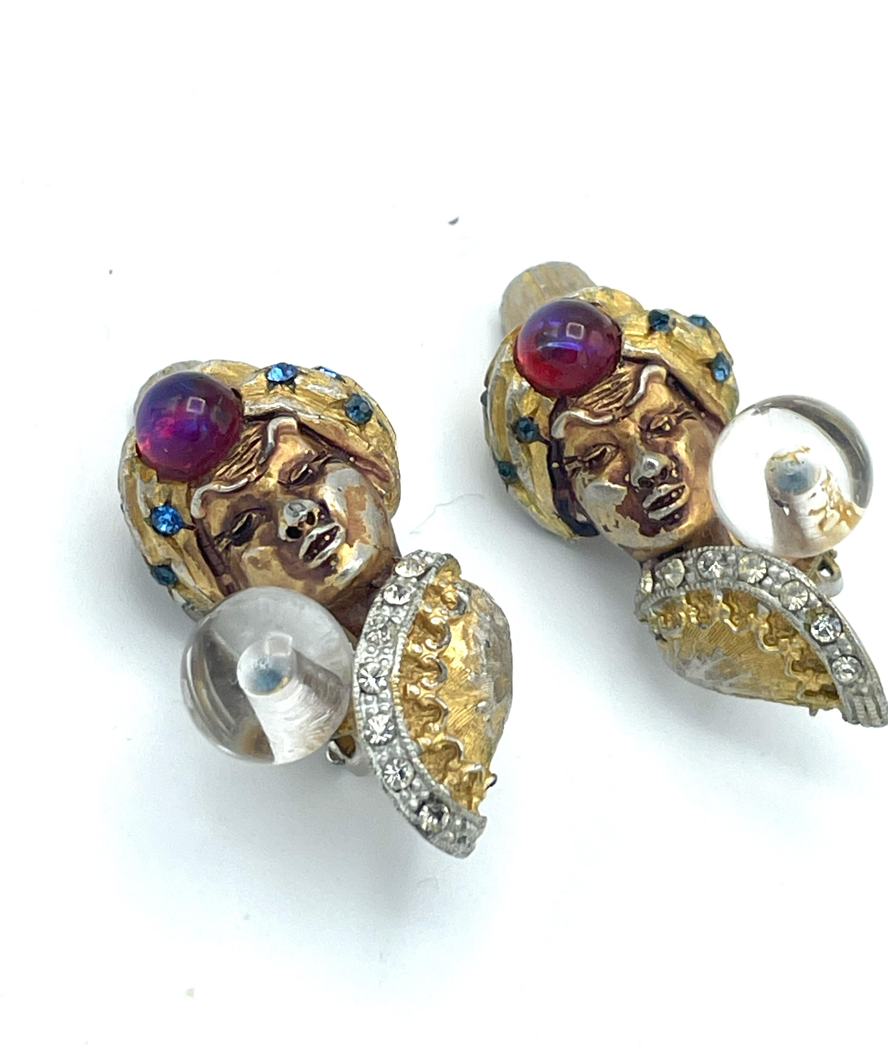 Magical and Mystical HAR geniu set, brooch and earring, U.S. 1960's For Sale 4