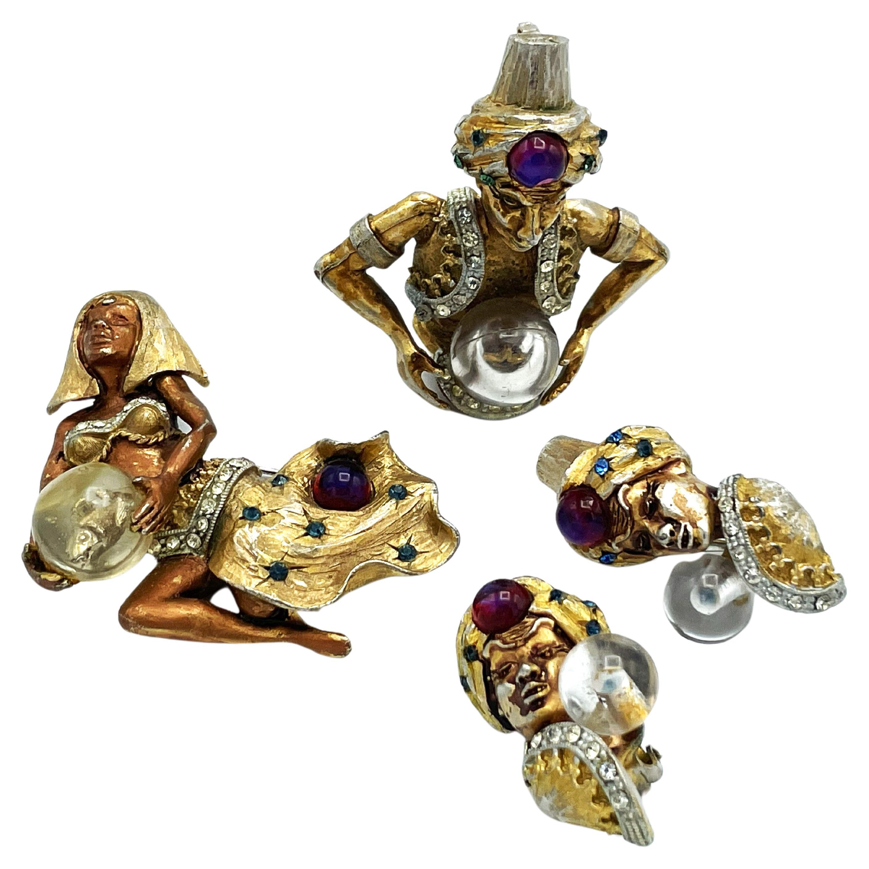 Women's or Men's Magical and Mystical HAR genius brooch  U.S. 1960's For Sale