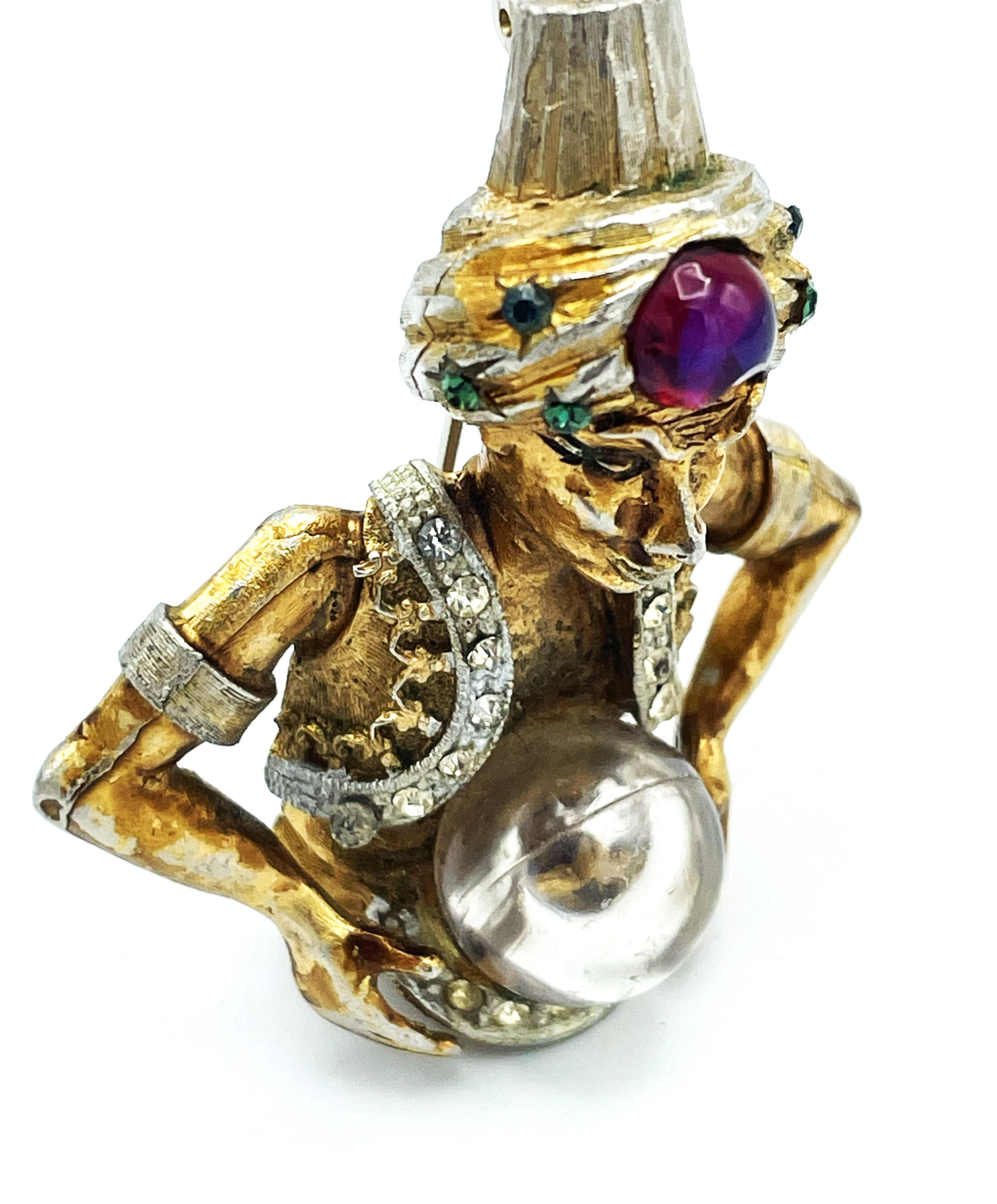 Artisan Magical and Mystical HAR genius Fortune teller with turban and ball  U.S. 1960's For Sale