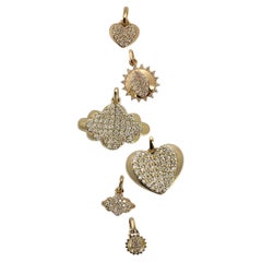 Magical Beginnings All pave Diamond Chubby Cloud Charm Pendant Mini