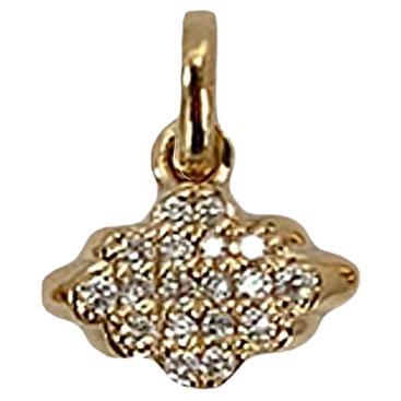 Magical Beginnings All pave Diamond Chubby Cloud Charm Pendant Mini For Sale