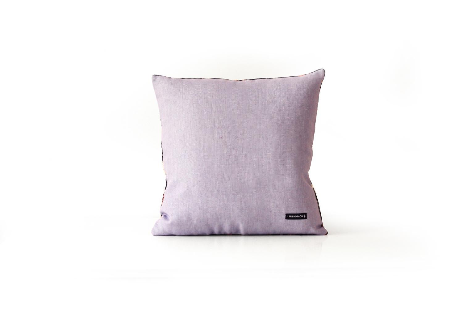 Modern Magical Bunny black print Velvet Decorative Pillow For Sale