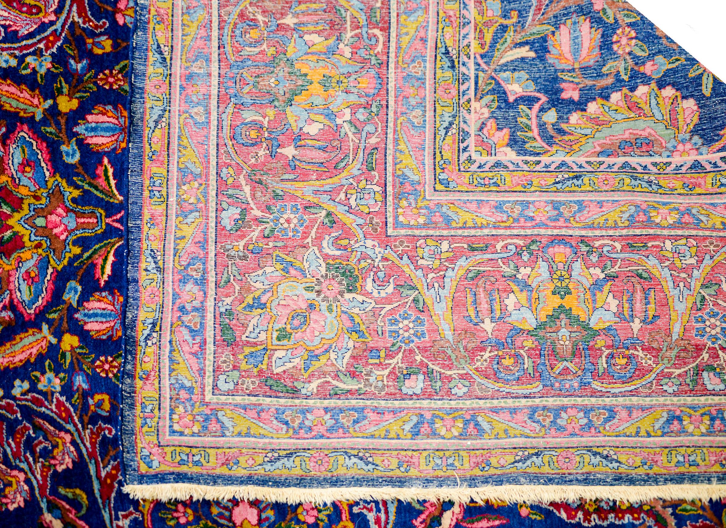 Magical Early 20th Century Yadz Rug For Sale 1
