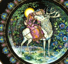 Magical Fairy Tales Old Russia Plate the Deer and Marusa by Gere Fauth