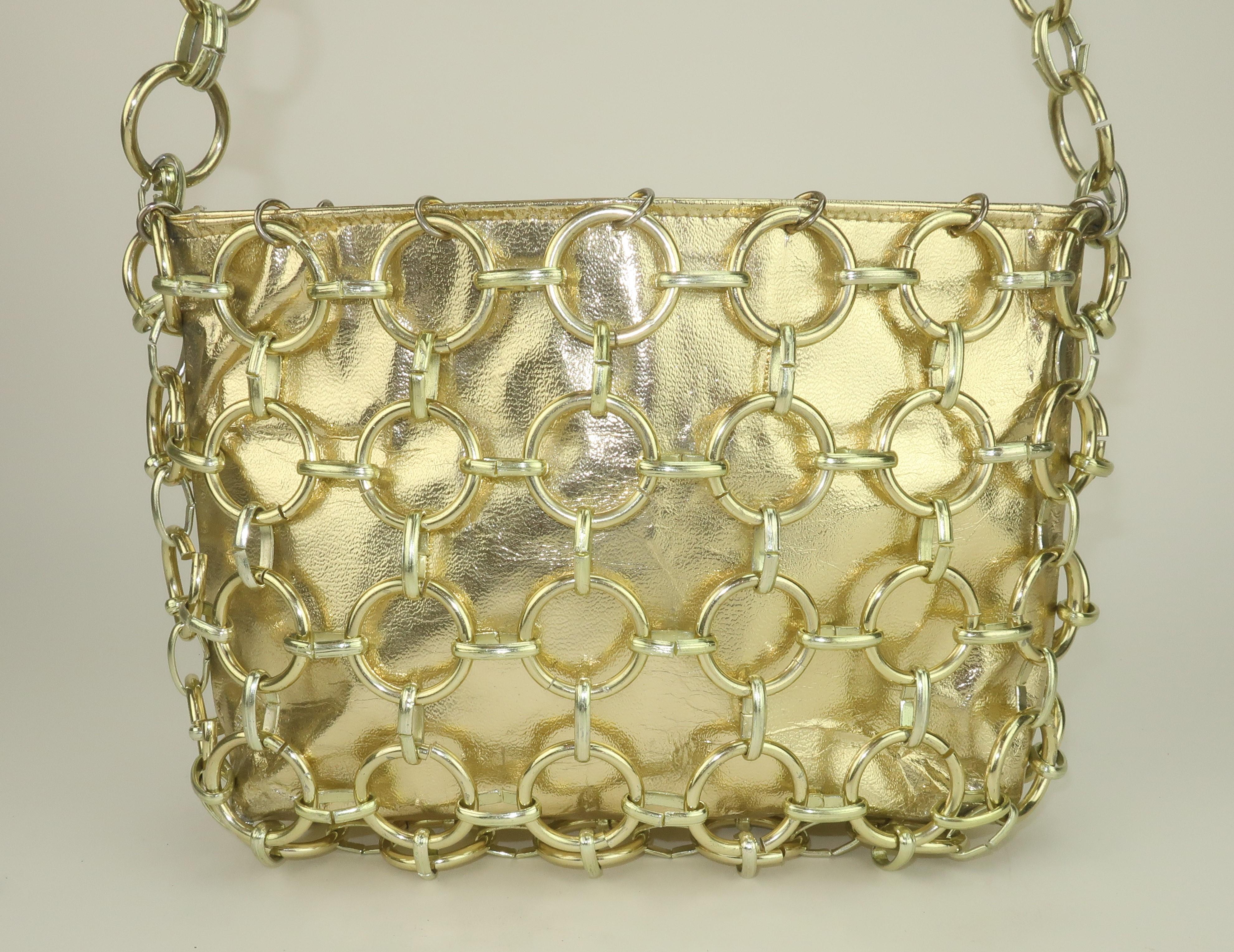 Women's Magid Gold Chain Mail Link Handbag, 1960's