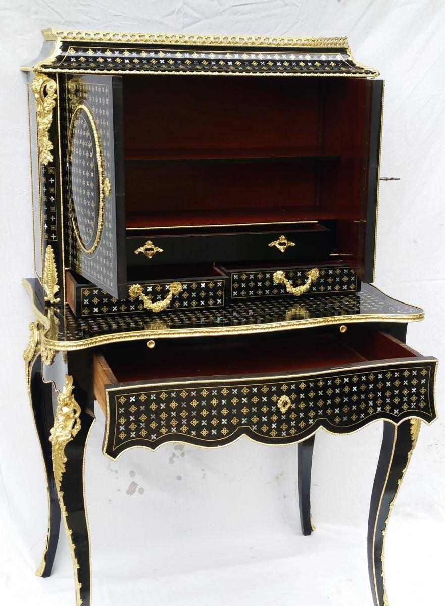 Maginificent Napoleon III Boulle Marquetry Secretary Cabinet, France, 1860 In Excellent Condition In Paris, FR