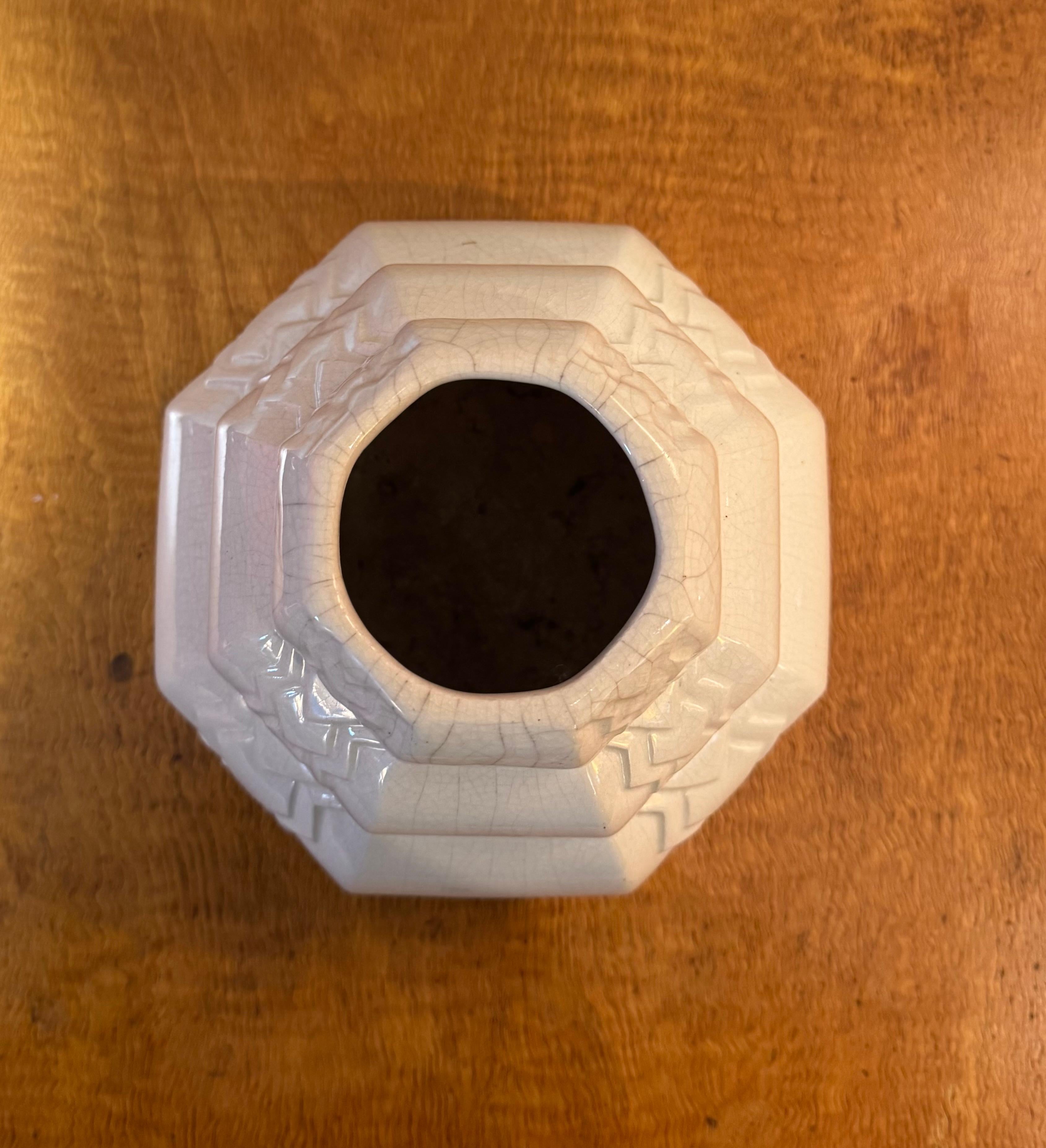 Maginificent craquele vase from 1930 In Good Condition For Sale In Milan, IT
