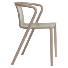 Magis Air-Armchair by Jasper Morrison, Beige Stackable Outdoor Chair with Arms