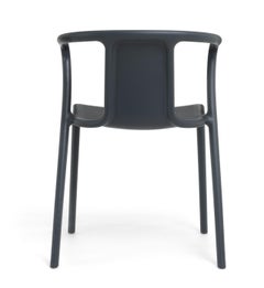 Magis Air-Armchair by Jasper Morrison, Grey - Chair with Arms - Set of 4