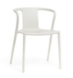 Magis Air-Armchair by Jasper Morrison, White Stackable Outdoor Chair with Arms