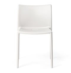 Magis Air-Chair by Jasper Morrison, White Stackable Outdoor Chair, Set of 4