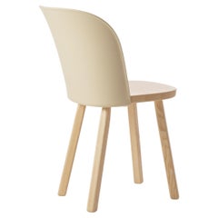 Magis Alpina Dining Chairs by Barber & Osgerby, Ash Wood and Beige Back Set of 2