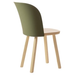 Magis Alpina Dining Chairs by Barber & Osgerby, Ash Wood and Green Back Set of 2