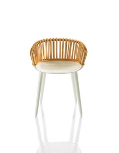 Magis Cyborg Club Chair avec accoudoirs by Marcel Wanders in Polycarbonate and Wicker