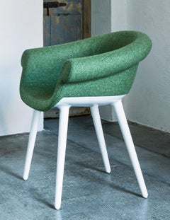 Magis Cyborg Lord Chaise avec accoudoirs Marcel Wanders Polycarbonate et vert Kvadrat