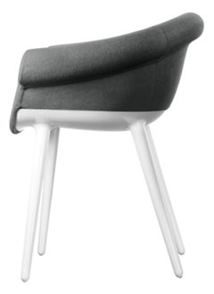Magis Cyborg Lord Chaise avec accoudoirs Marcel Wanders Polycarbonate Dark Grey Kvadrat