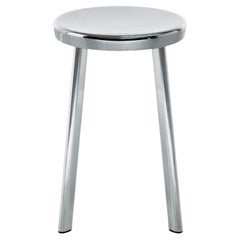 Magis Déjà-vu Métal Bar Stool Polished Aluminum H 50 cm 19.7 in - Naoto Fukasawa