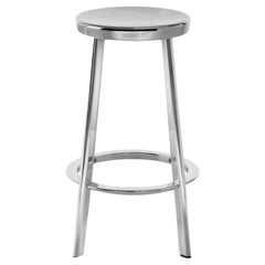 Magis Déjà-vu Métal Bar Stool Polished Aluminum H 66 cm 26 in - Naoto Fukasawa