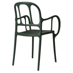 Magis Milà Chair with Arms by Jaime Hayón - Dark green - Set of 4 chairs