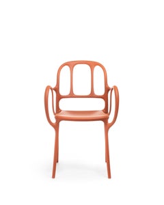 Magis Milà Chair with Arms by Jaime Hayón - Orange - Set of 4 chairs