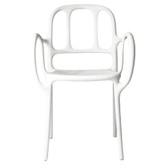 Magis Milà Chair with Arms by Jaime Hayón - White - Set of 4 chairs