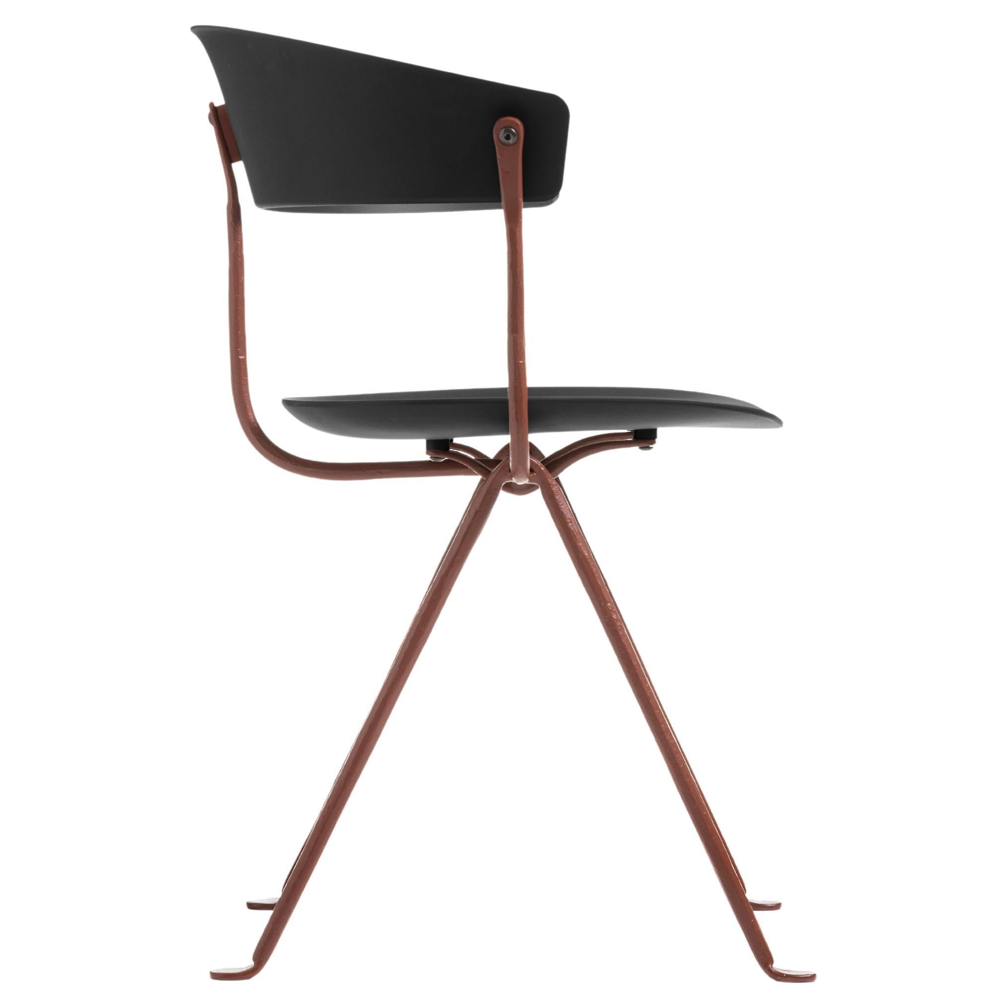 Magis Officina Chair - Ronan & Erwan Bouroullec Brown Iron - Black Polypropylene