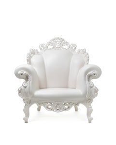 Fauteuil d'extérieur postmoderne italien « Magis Proust » d'Alessandro Mendini, blanc