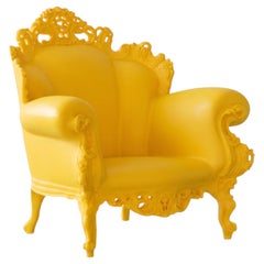 Fauteuil d'extérieur postmoderne italien « Magis Proust » d'Alessandro Mendini, jaune