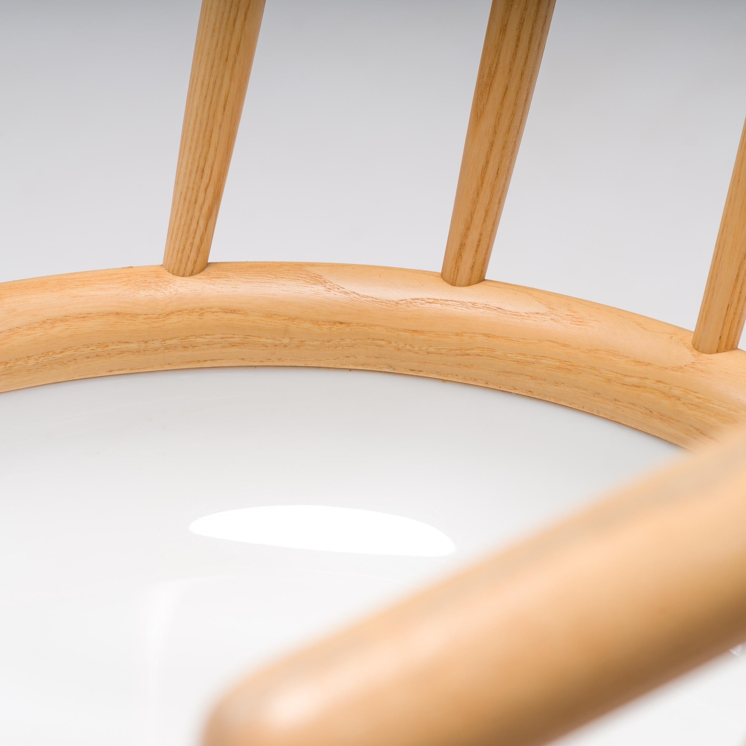 Magis White & Natural Ash Cyborg Stick Dining Chair For Sale 6