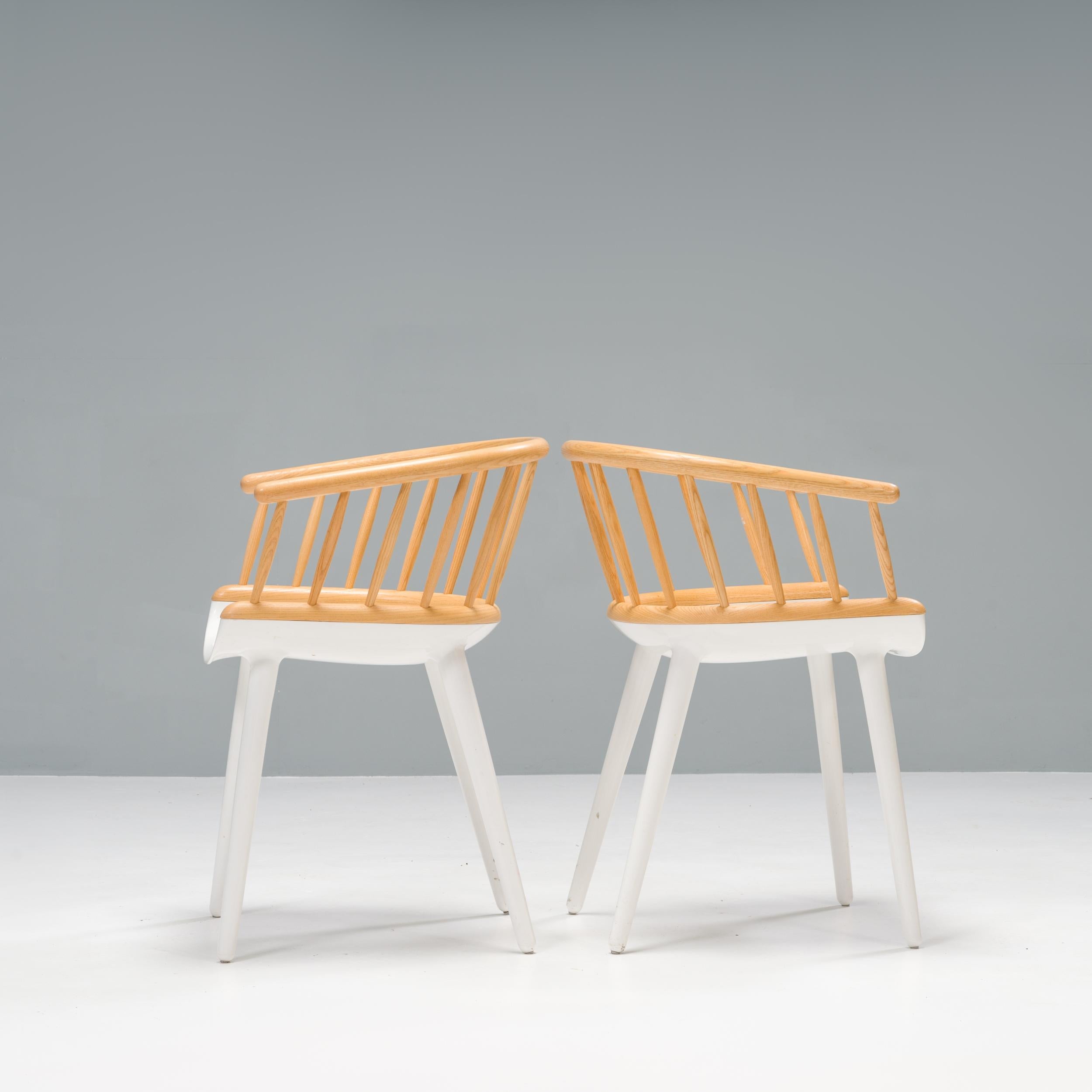 Magis White & Natural Ash Cyborg Stick Dining Chair For Sale 10