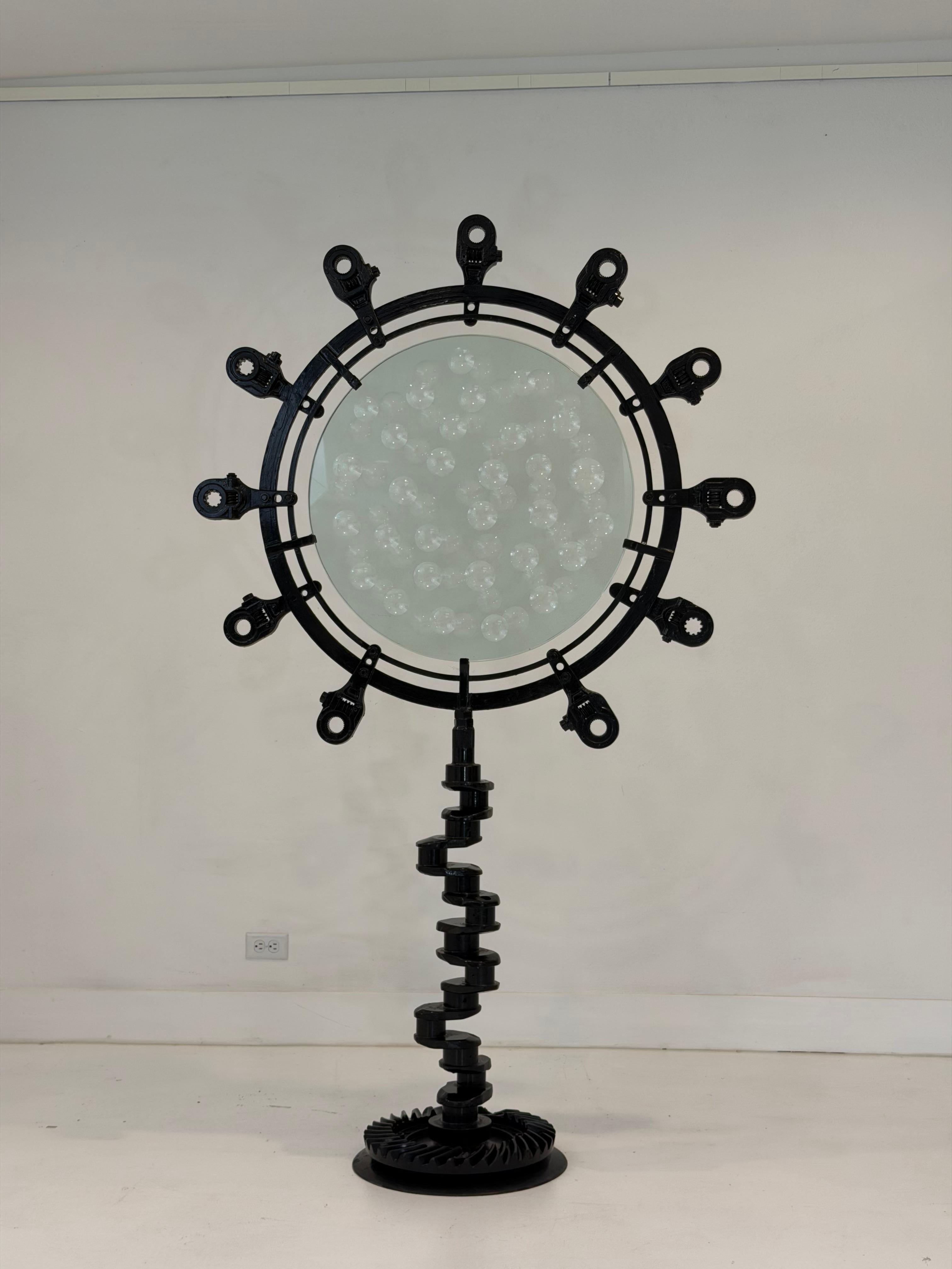 Mid-Century Modern “Magiscope” Sculpture After Bejar, Signed EM and Dated 2008 For Sale