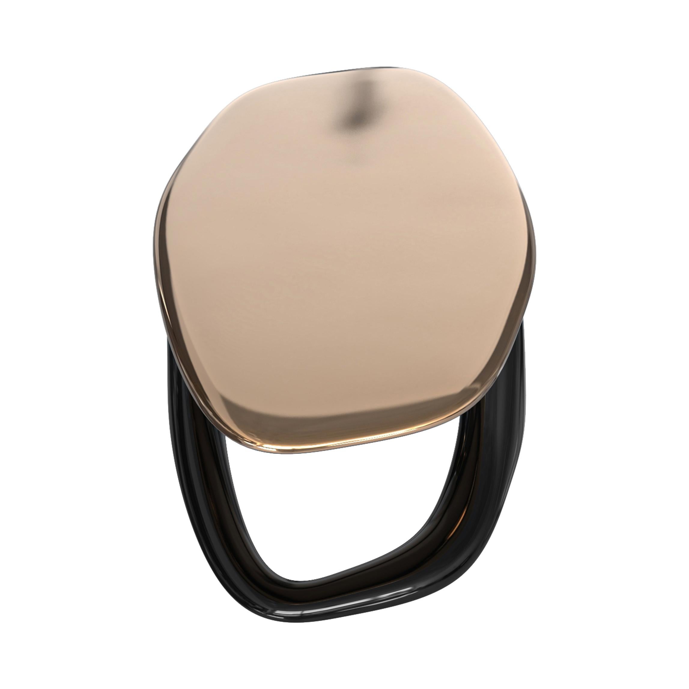 Couchtisch „Magistrale“ mit Bronze, Edelstahl, handgefertigt, Istanbul im Angebot 1