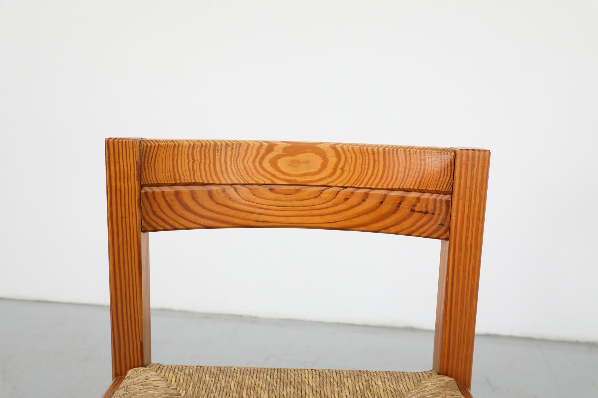 Chaise de salle à manger en pin de style Magistretti par Martin Visser pour 't Spectrum en vente 3