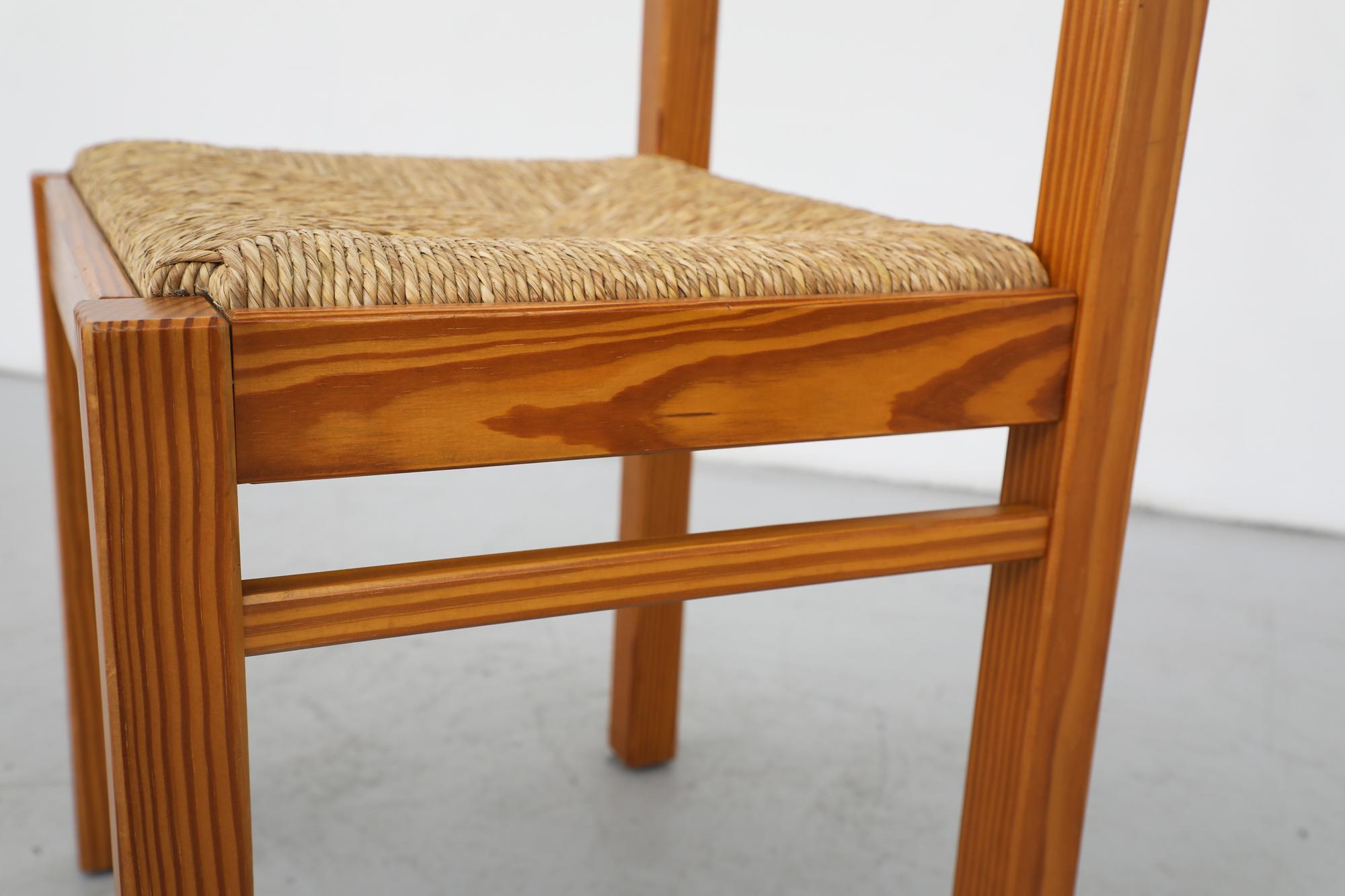 Single Magistretti Style Pine Dining Chair by Martin Visser for 't Spectrum For Sale 4