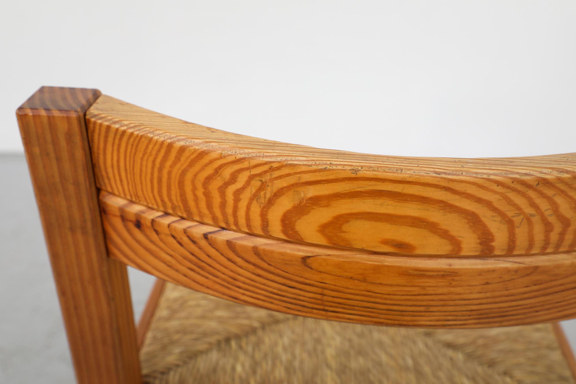 Single Magistretti Style Pine Dining Chair by Martin Visser for 't Spectrum For Sale 8