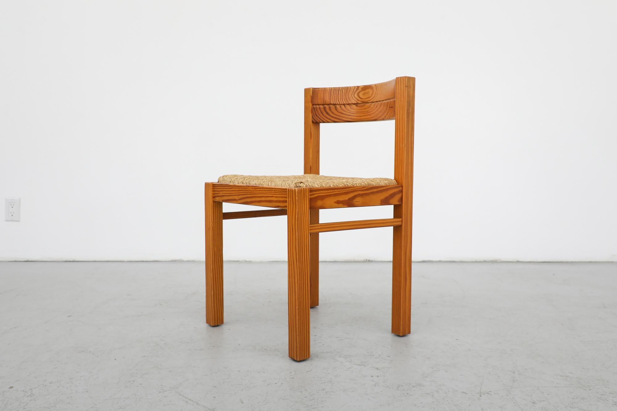 Single Magistretti Style Pine Dining Chair by Martin Visser for 't Spectrum For Sale 9