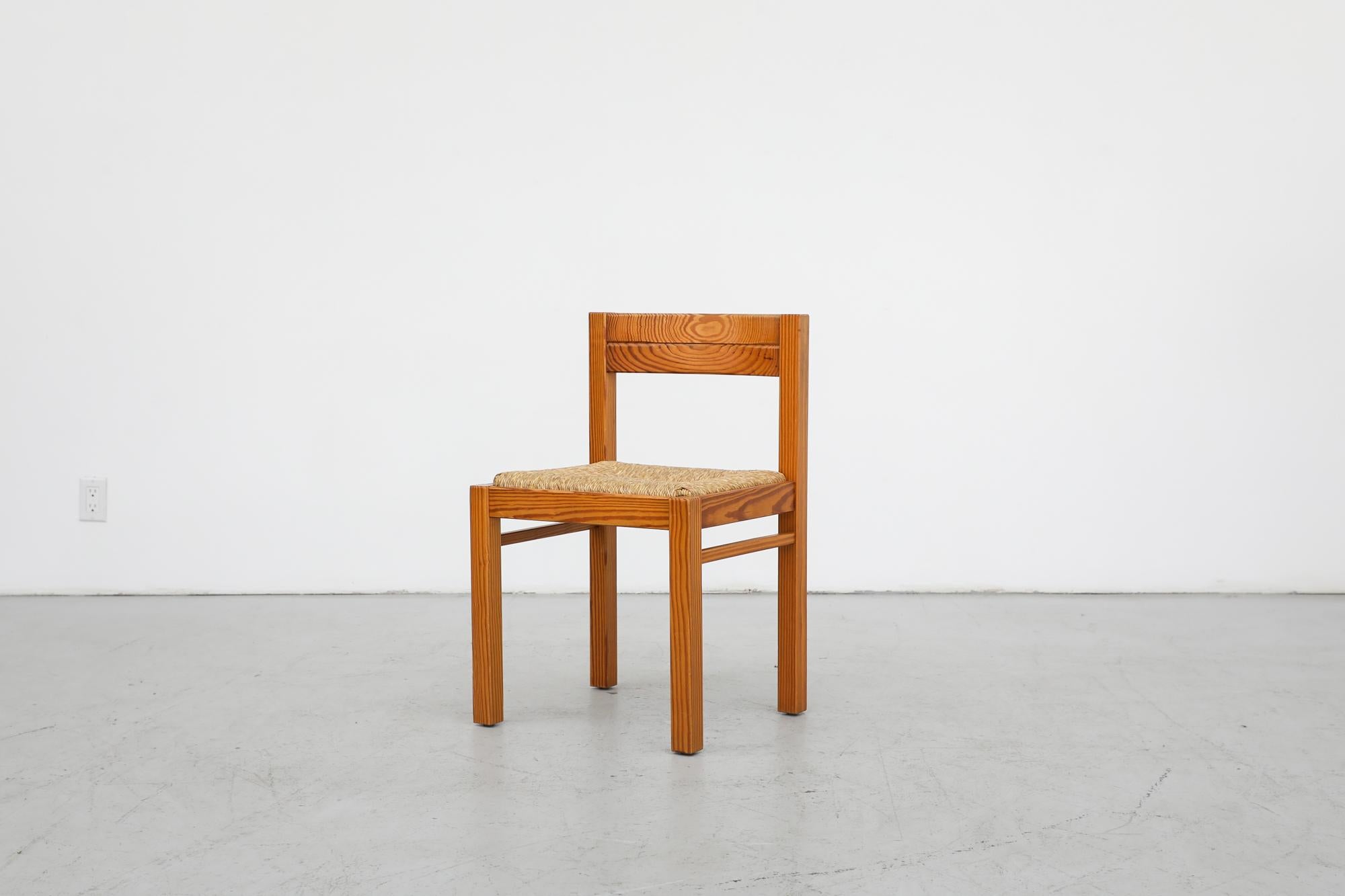 Dutch Single Magistretti Style Pine Dining Chair by Martin Visser for 't Spectrum For Sale