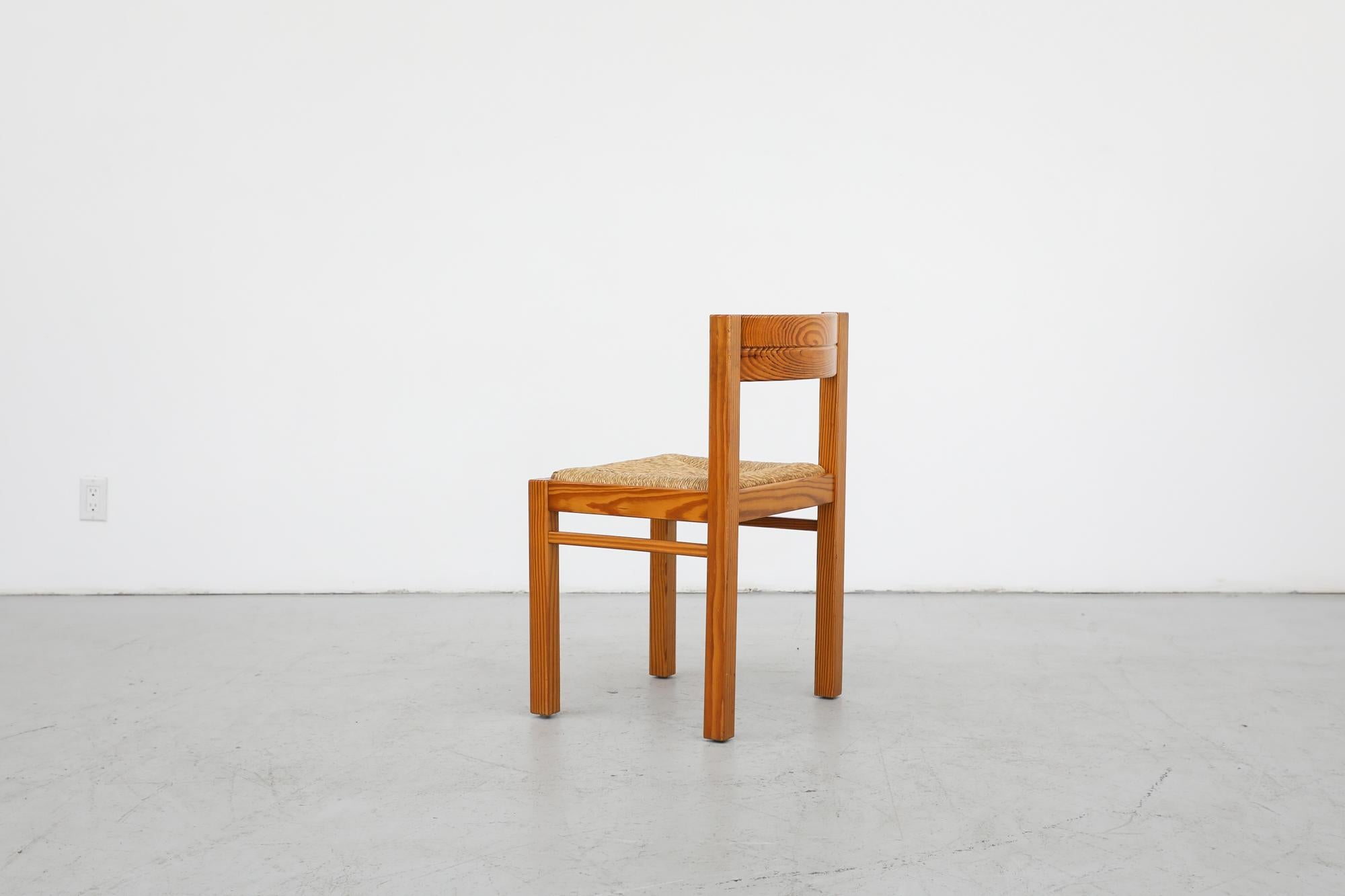Mid-20th Century Single Magistretti Style Pine Dining Chair by Martin Visser for 't Spectrum For Sale