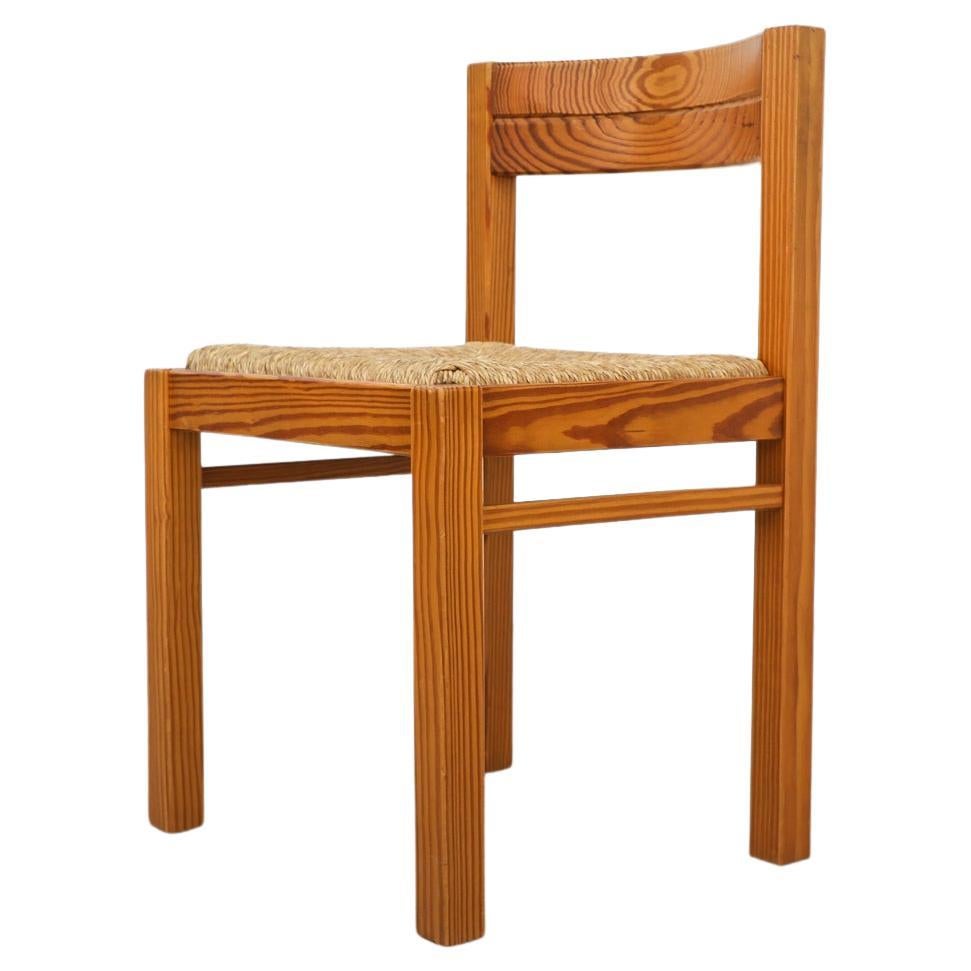 Single Magistretti Style Pine Dining Chair by Martin Visser for 't Spectrum For Sale