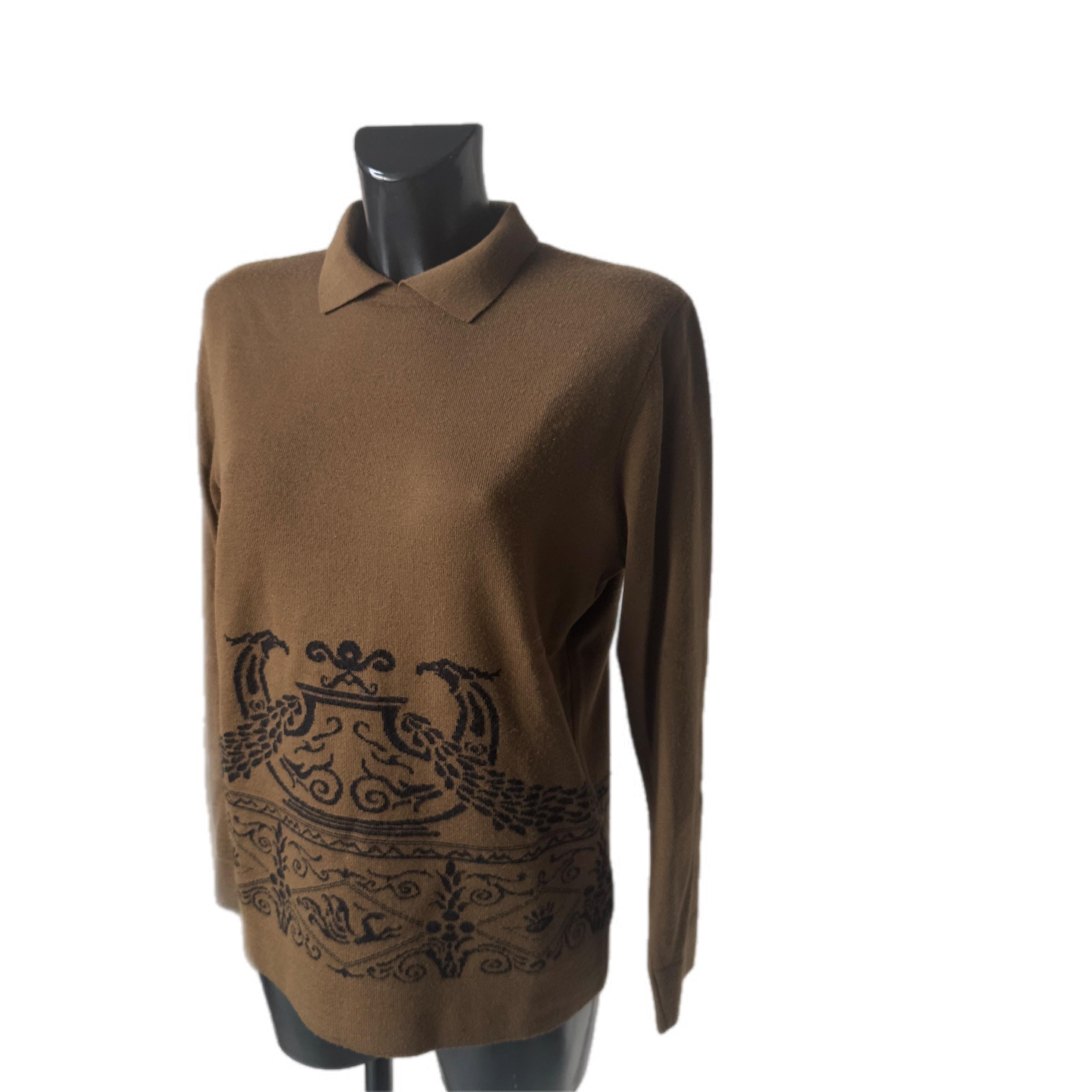 Genny 80s wool sweater In Excellent Condition For Sale In Basaluzzo, IT