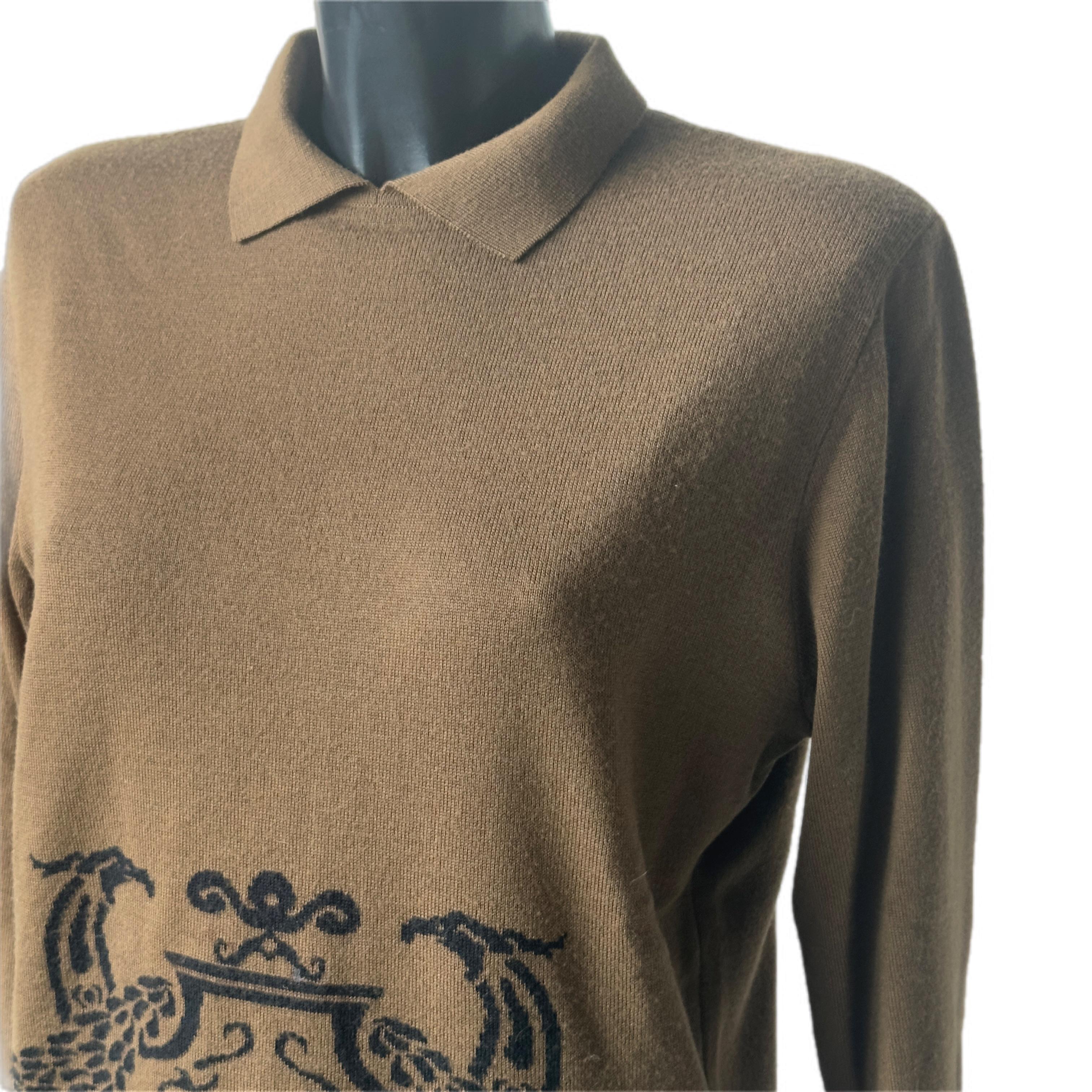 Women's or Men's Genny 80s wool sweater For Sale